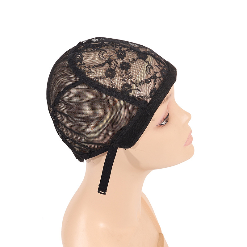 Peluca tapa de malla mecanismo completo cubierta de la cabeza transpirable cómodo elástico tapa accesorios de cuero accesorios de encaje neto de pelo de papel adhesivo fondo de malla