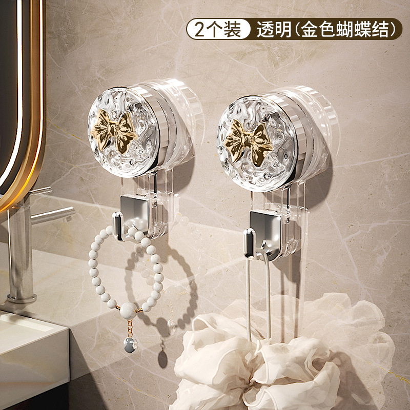 Ventosa fuerte gancho ponche-puerta de baño sin costuras adhesivo Adhesivo de pared vacío Toalla de baño colgando ropa gancho pegajoso