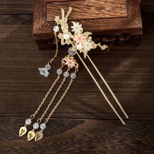 Hair accessory, Hanfu, hairgrip with tassels pearl, Chinese hairpin