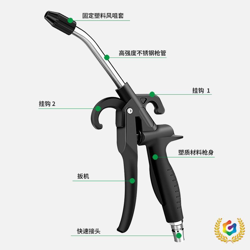 ∴吹尘枪高压黑色吹气枪吹灰枪气泵喷枪加长嘴气压枪吹风枪气动工