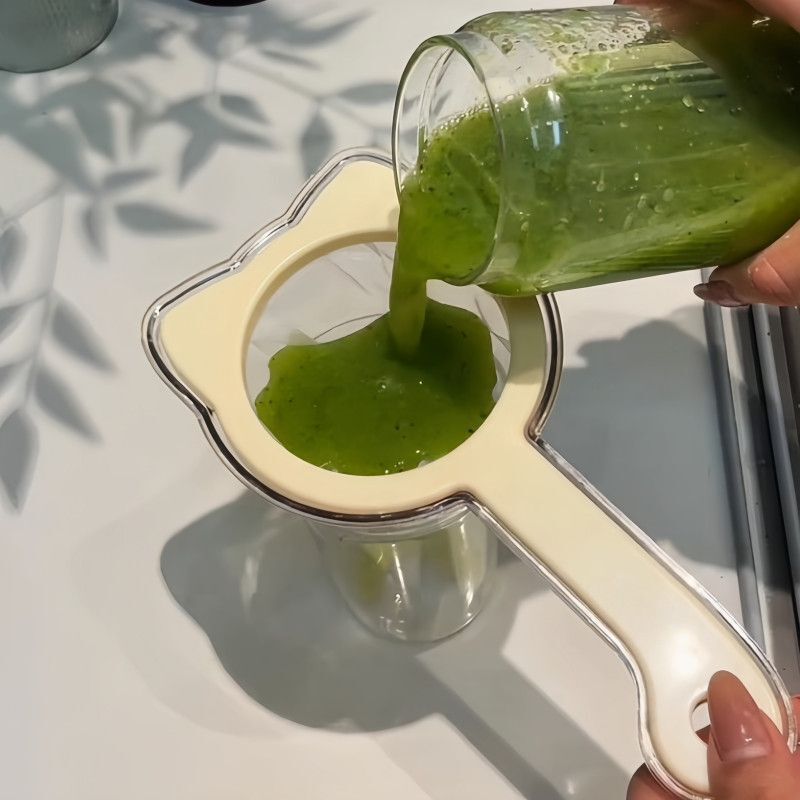多功能过滤筛厨房家用便携手持式豆浆果蔬残渣漏斗过滤网筛子漏勺|undefined