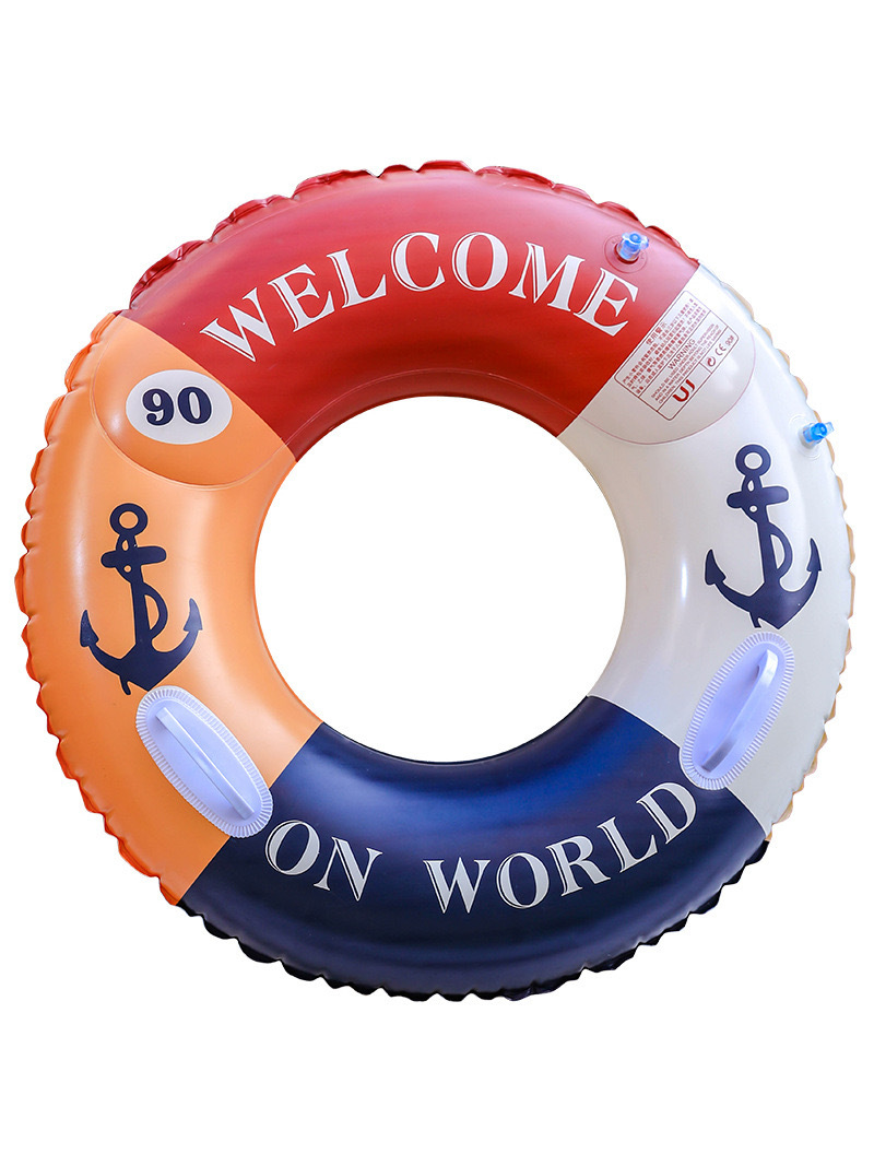 Anillo de natación para adultos con bolsas de aire dobles para hombres y mujeres con anillo de salvavidas anti-rollback para principiantes con anillo de flotación inflable en agua