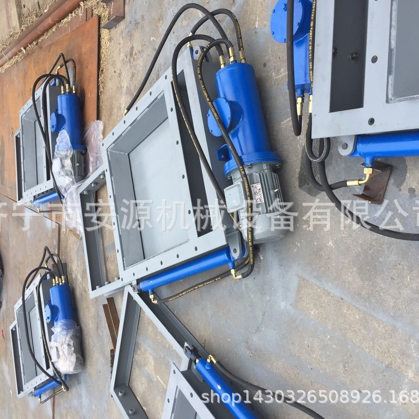 河北气动闸板阀 电液动推杆插板阀 DYTV-0.6-400电液动平板闸门