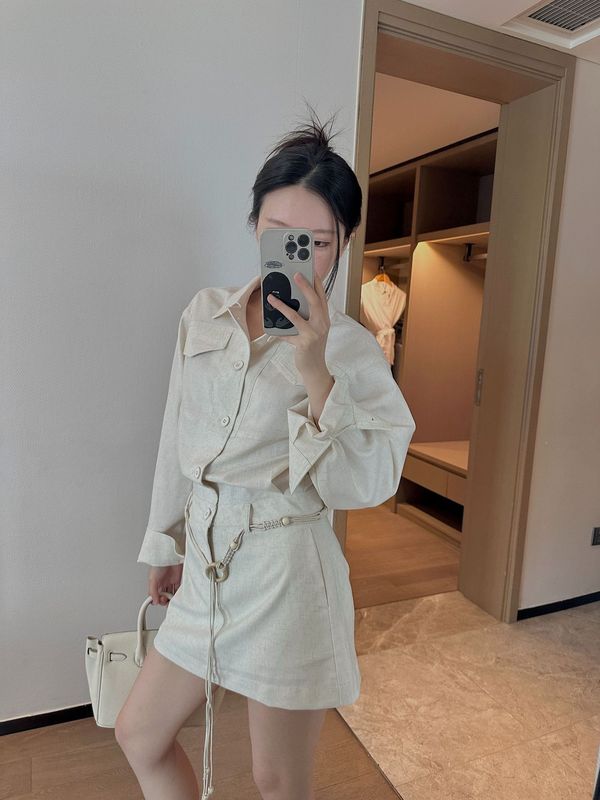 老钱风时尚慵懒松弛感收腰显瘦衬衫裙女2025早秋韩式休闲裙|undefined