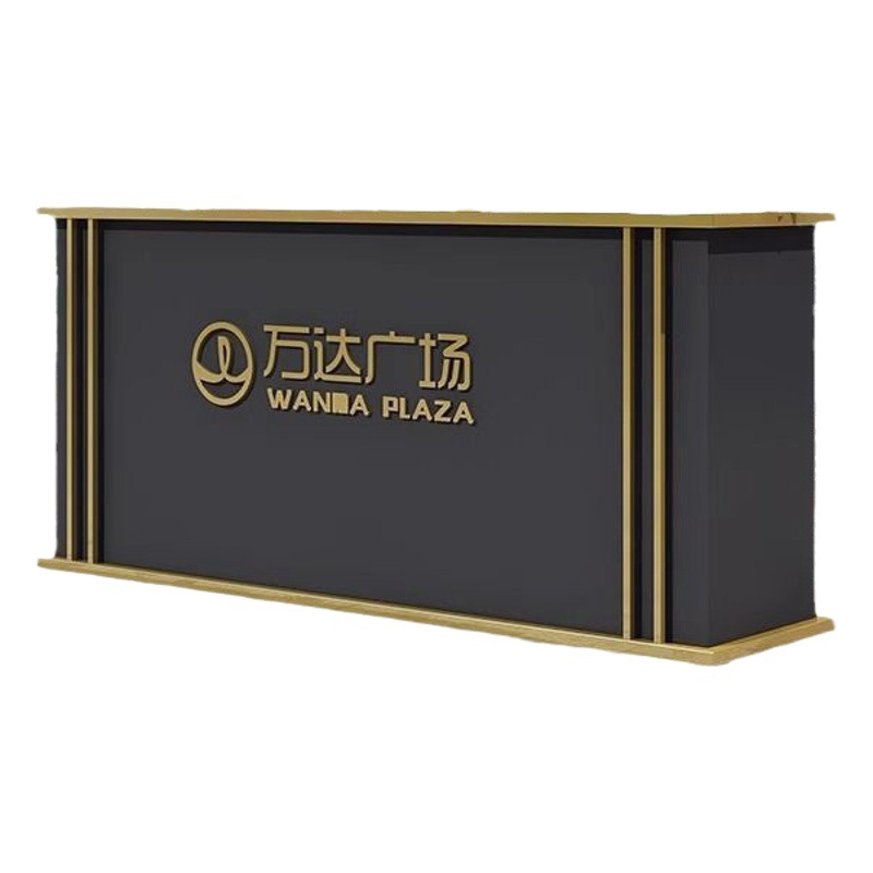 Outdoor Flower Box Combination Iron Garden Flower Groove Rectangular Partition Commercial Street Plaza Real Estate Sales Department Flower