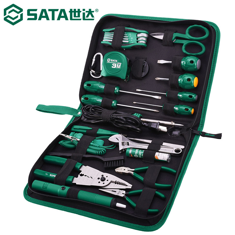 世达03760 28件电子工具组套电子电工家用维修工具套装工具包