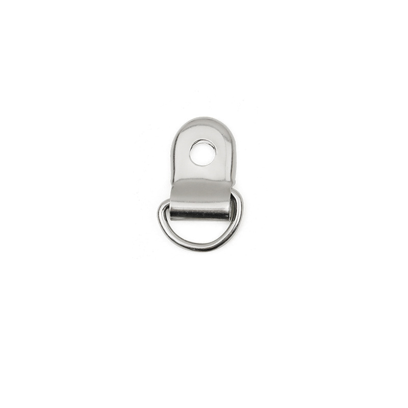 Bolsa de accesorios de hardware hierro D hebilla anillo de tiro metal correa de ropa zapato hebilla de hierro marco de fotos anillo de gancho de un solo agujero
