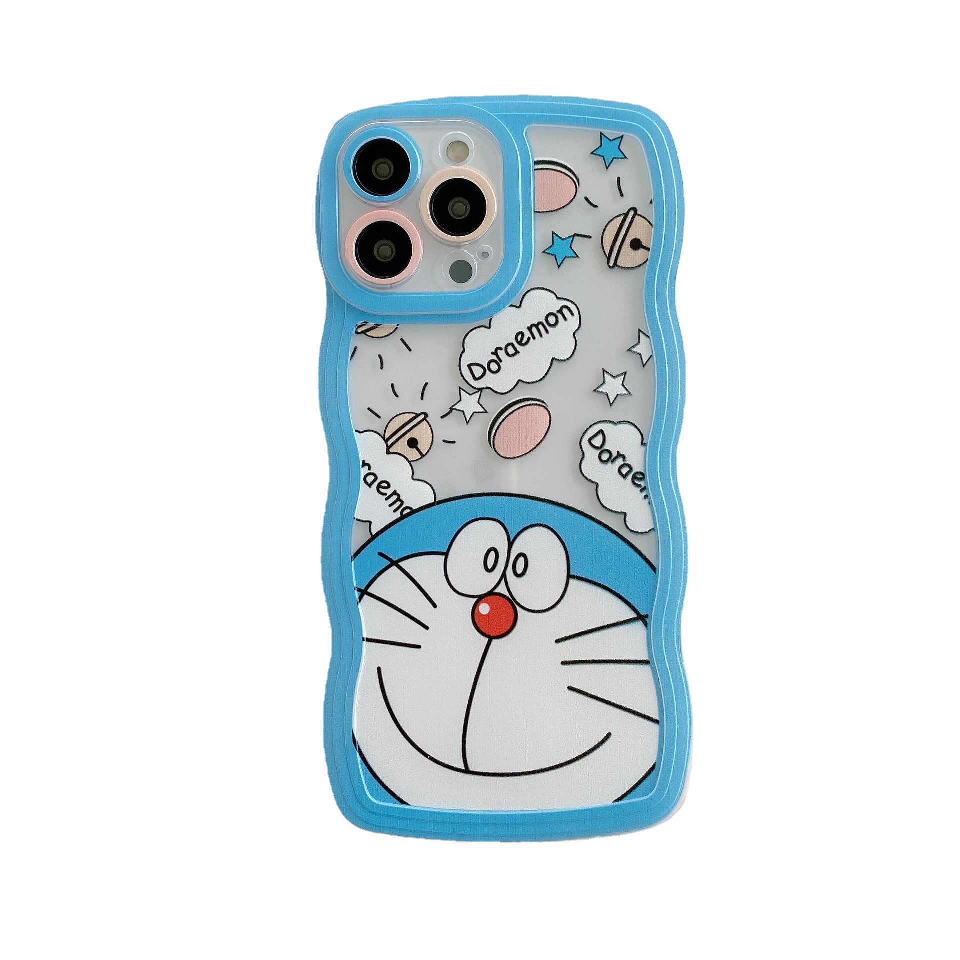 Подходящий чехол для oppoa2pro cartoon wave мобильного телефона reno12 прозрачный окрашенный силиконовый чехол a1 летняя свежесть