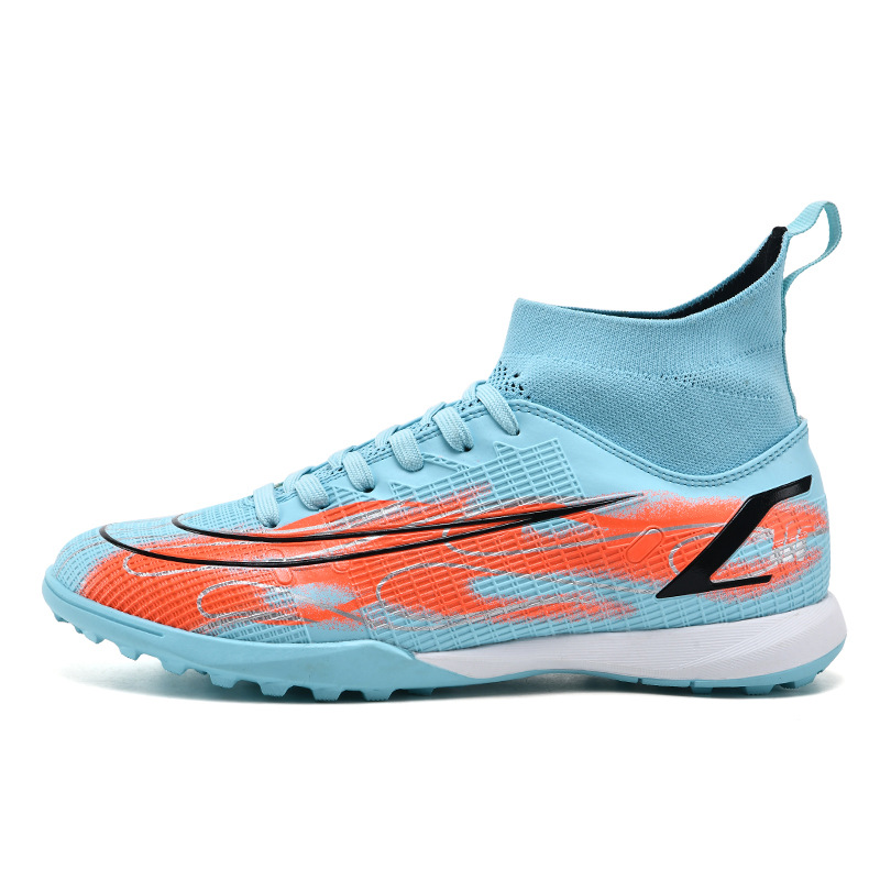 Comercio exterior nueva tendencia de tacón alto AG zapatos de fútbol estudiantes jóvenes uñas rotas TF zapatos de entrenamiento de fútbol talla grande