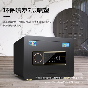 Tiger Safe Household Small 25/30/35cm Single Door Office Fingerprint Password Wardrobe Anti-Theft Safe Steel