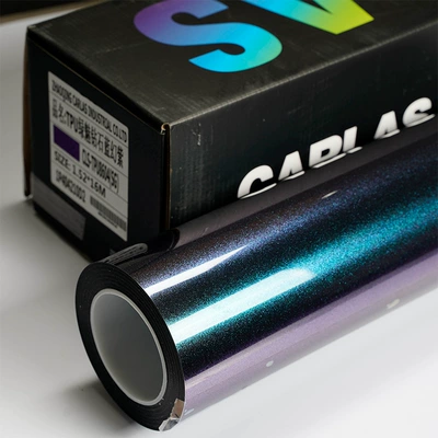 White Bag Custom Factory Direct — Auto Color Change Film - green-charm-diamond-blue-fantasy-purple-152m15m