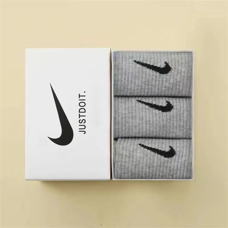 Caja de regalo calcetines hombres y mujeres calcetines de tubo de todo fósforo desodorante de algodón puro para correr deportes baloncesto estudiantes calcetines que absorben el sudor gancho