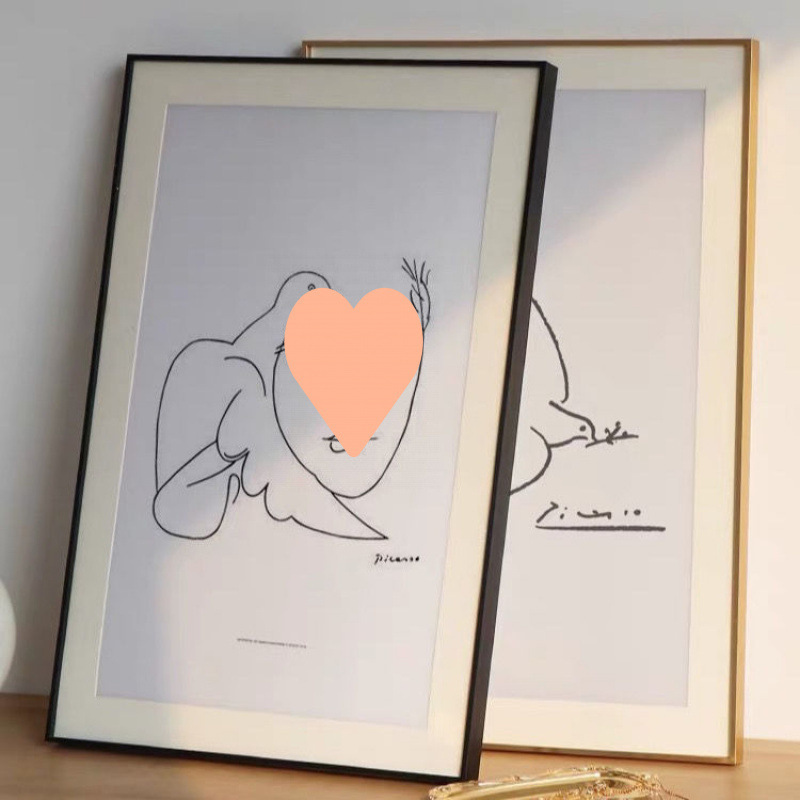 Photo Frame with Narrow Edges, Aluminum Alloy Frame, Empty Frame, Picture Frame, Self-Assembled Frame, Large Size, Wall-Mounted, High Aesthetic Value Photo Frame with Narrow Edges, Aluminum Alloy Frame, Empty Frame, Picture Frame, Self-Assembled Frame, Large Size, Wall-Mounted, High Aesthetic Value
