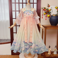 Children's Hanfu Summer Wear Super Fairy Ancient Costume for Girls 2023 New Girl Traditional Tang-style Summer Dress Children's Summer Skirts