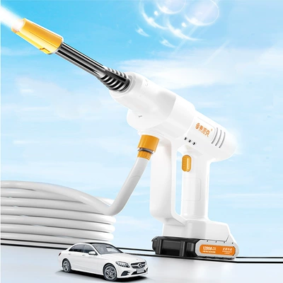 High pressure car wash water gun – brush artifact