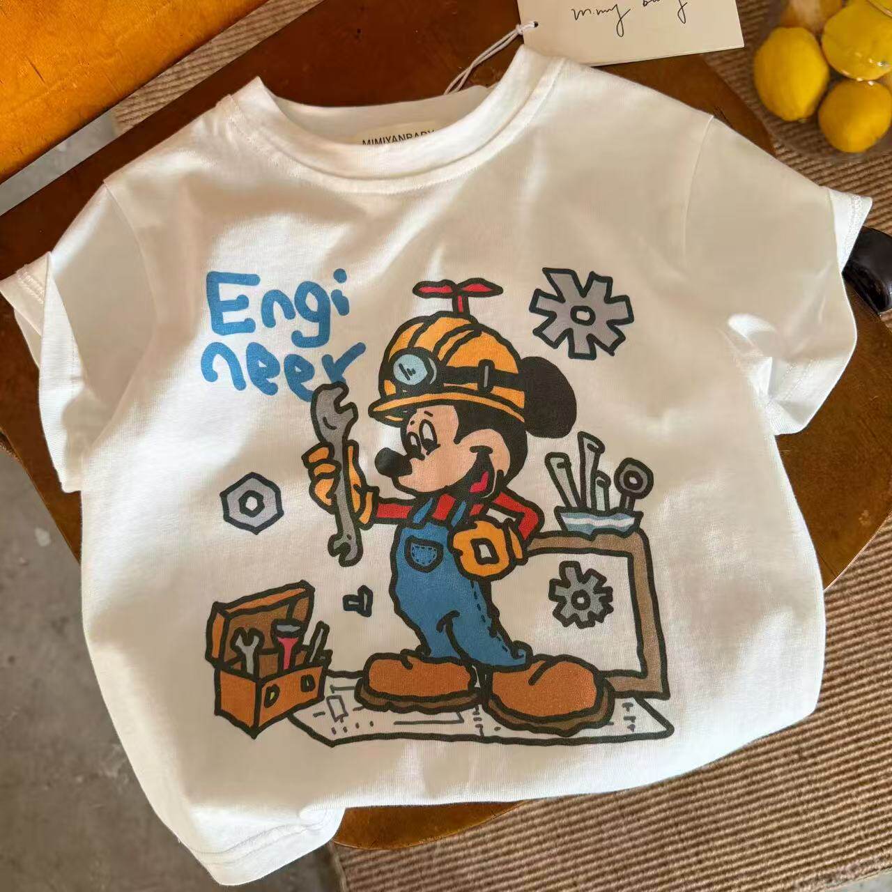 Children's cartoon thin summer breathable T-shirt