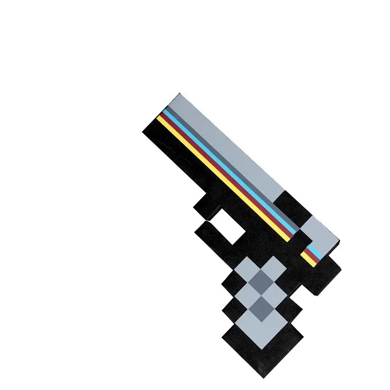 私の世界の周辺の泡のおもちゃの剣の原稿のゲームのレンガの剣の泡の武器のピクセルのおもちゃの模型|undefined