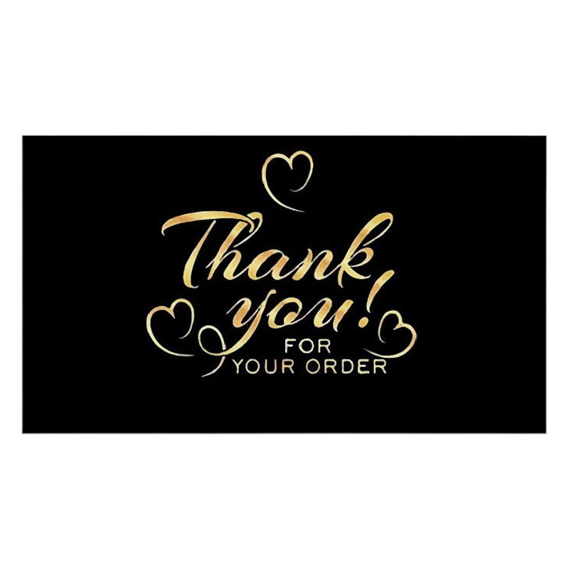 Черная цветная печать Золотая английская благодарственное открытка 9*5 см креативный подарок маленькая карта цветочный магазин интернет-магазин тортов благословение остаться