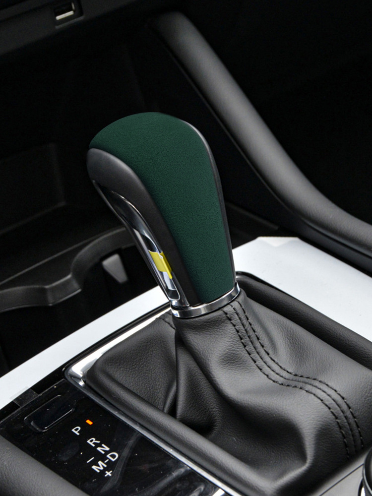 Suitable for Car Mazda Cx-30 Suede Leather Gear Handle Cover Interior Gear Head Shell Protective Cover