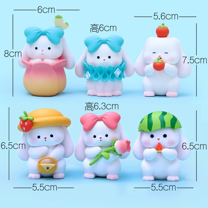 Q-version anime mini figure, cute character collectible, single blind-style figurine (61 g)