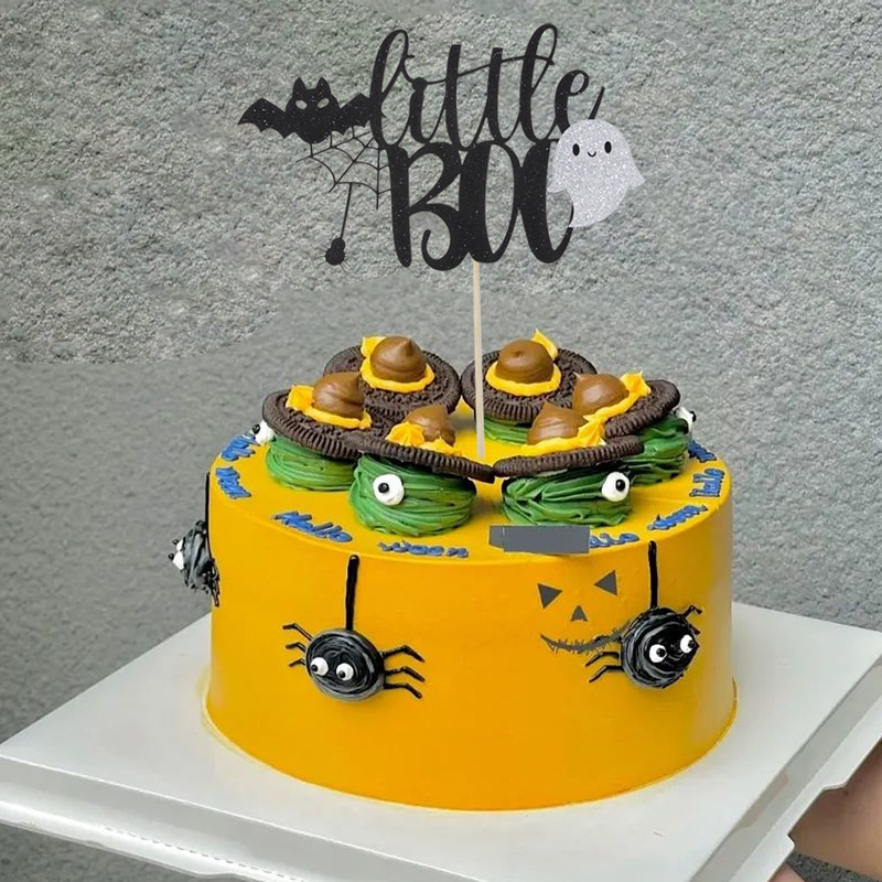 Paper Halloween Boo Plug-In Decoration Is Very Suitable for Halloween Party Baking Decoration Paper Halloween Boo Plug-In Decoration Is Very Suitable for Halloween Party Baking Decoration