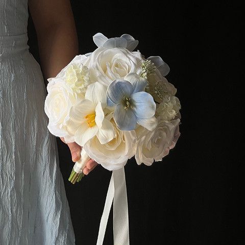 ins风仿真花郁金香花束成品高级一束浪漫领证手捧花装饰拍照道具|undefined
