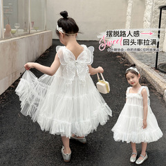 女童吊帶翅膀紗裙  女童重工  原版質量   蓬蓬紗裙   可表演用
