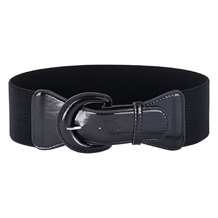 Transfronteriza hebilla elástica cinturón Vintage para las mujeres con abrigo cintura sello decoración vestido ancho cinturón fábrica al por mayor