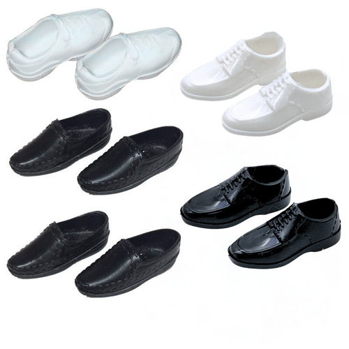 Summer Boys Shoes Toy Accessories Casual White Black Height 30cm For Boys Costume Rubber Doll Plastic