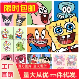 30 x 30diy filling children's digital oil painting factory wholesale handmade painting cartoon coloring painting cartoon decorative painting