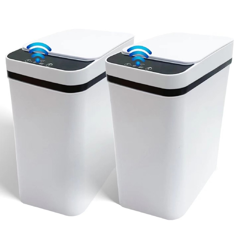 Non-contact smart trash can with lid small narrow electric trash can suitable for bedroom living room office