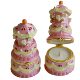 Birthday Cake Handmade Ceramic Pot Candle Vintage Cute Creative Ornaments Birthday Gift for Girls