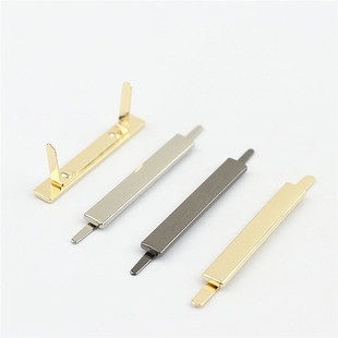 Luggage handbag leather hardware accessories die-casting straight strip decorative buckle shoe buckle clothing hardware accessories