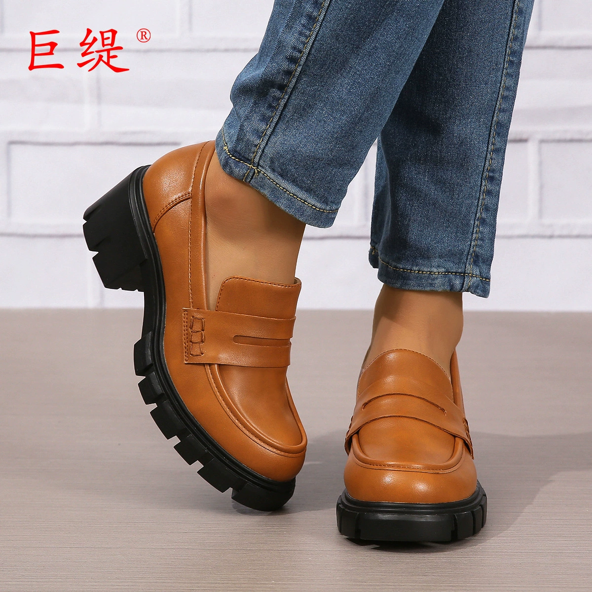 Juti 2023 осенне-зимние новые Мокасины больших размеров для внешней торговли WISH Amazon Европейская и американская женская модная обувь