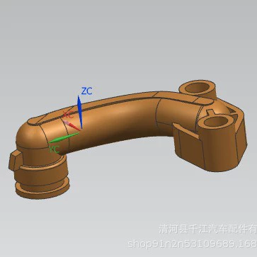 Soda pipe suitable for automobile water pipe