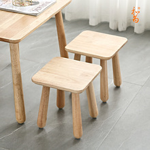 实木儿童创意木头小板凳客厅家用矮凳茶几小圆凳子换鞋凳ins北欧