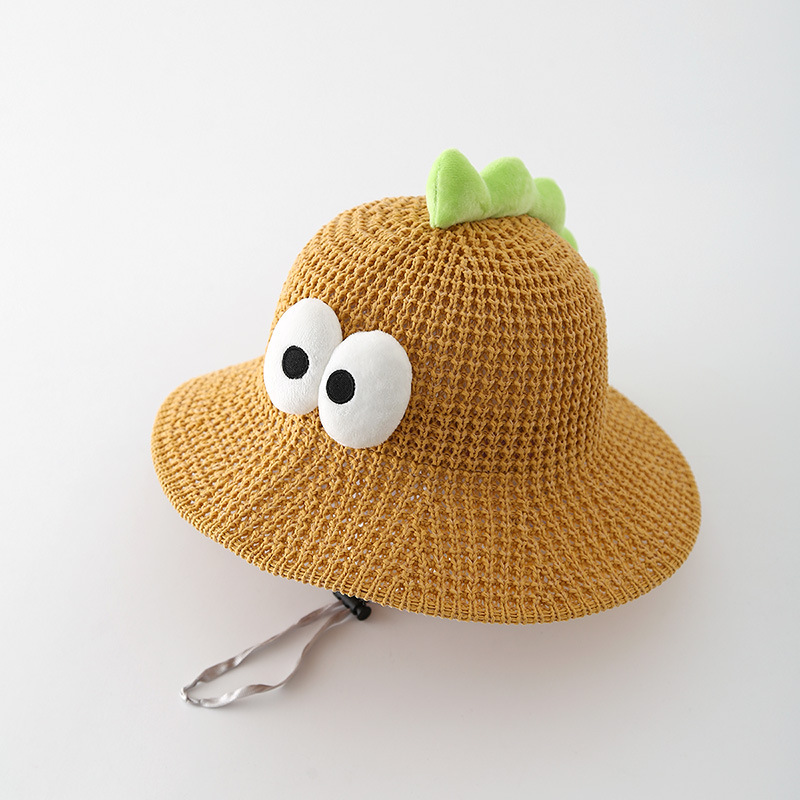 Sombrero de protección solar para niños Sombrero de paja de verano Sombrero grande Sombrero para niños Sombrero para el sol Protección UV Sombrero de pescador para niños