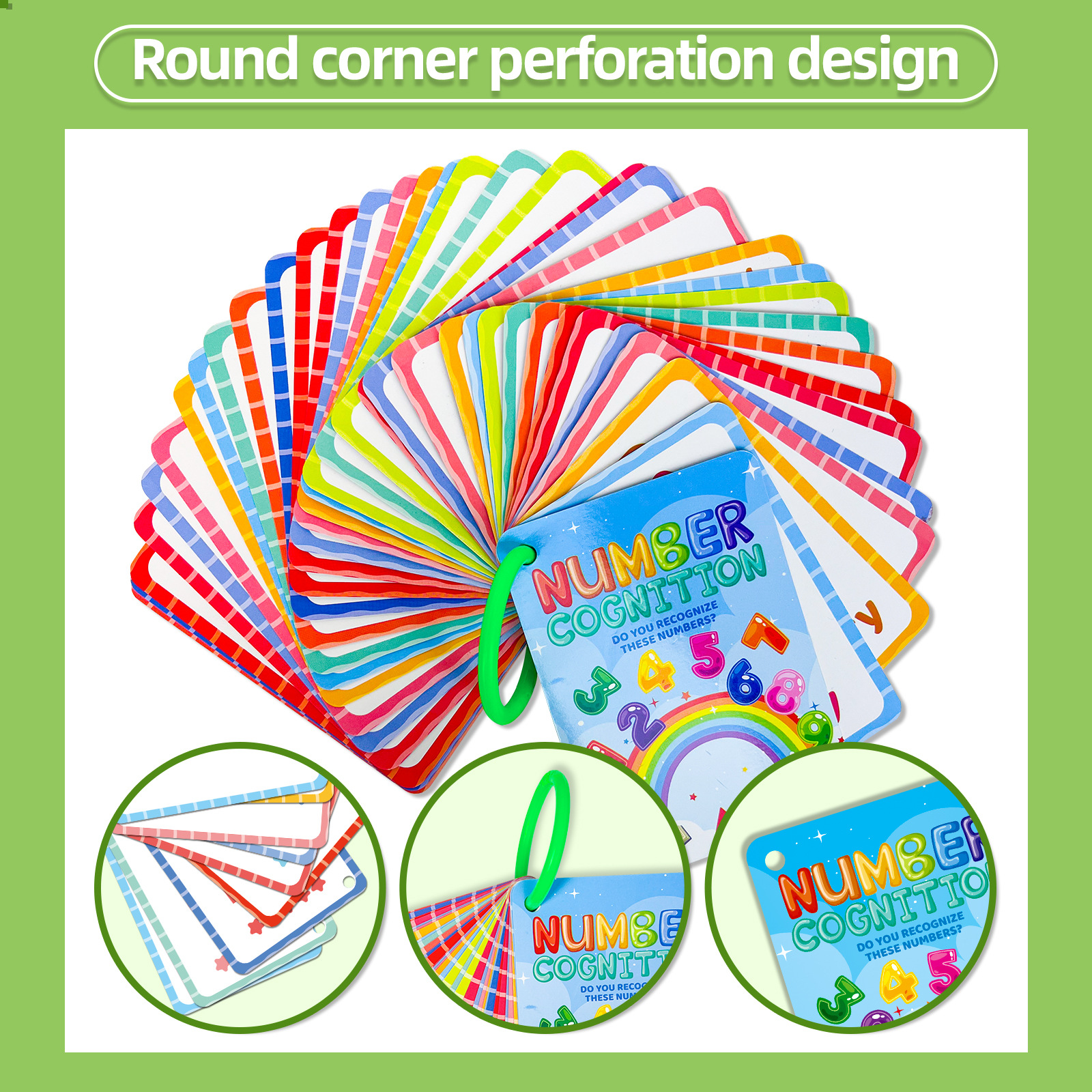 Recognition And Number Matching Educational Cards 36 Piece Set_voghion.com