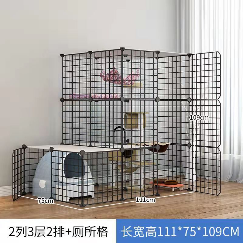 Jaula de gato de gran tamaño Villa oferta especial Casa de gato de tres capas hogar interior mascota gato casa nido espacio de gran tamaño plegable