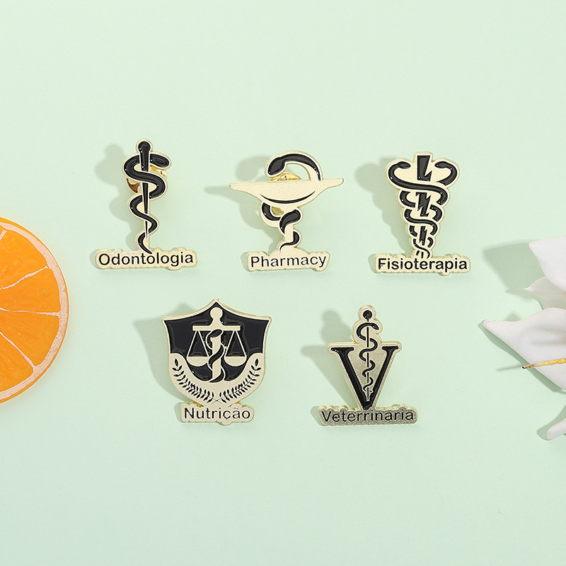 Cartoon retro brooch