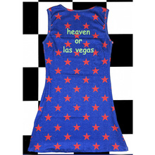 欧美五角星撞色字母数码印花美式复古辣妹女高古早背心修身连衣裙