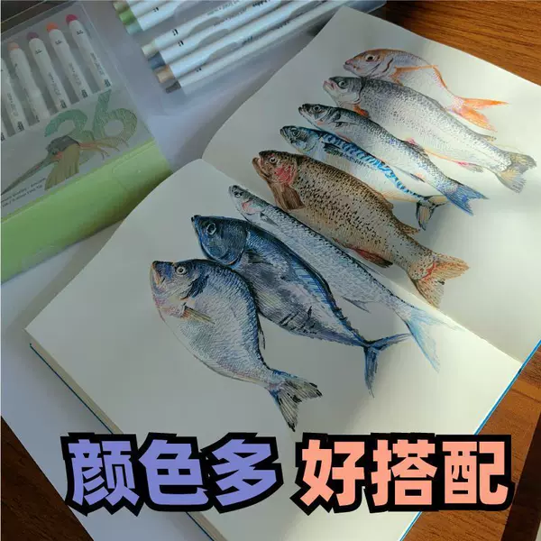 Morandi Colorful Hook Pen Fiber Pen Hand-painted Retro Colorful Gradient Colorful Handbook Pen 24 Colors 36 Colors