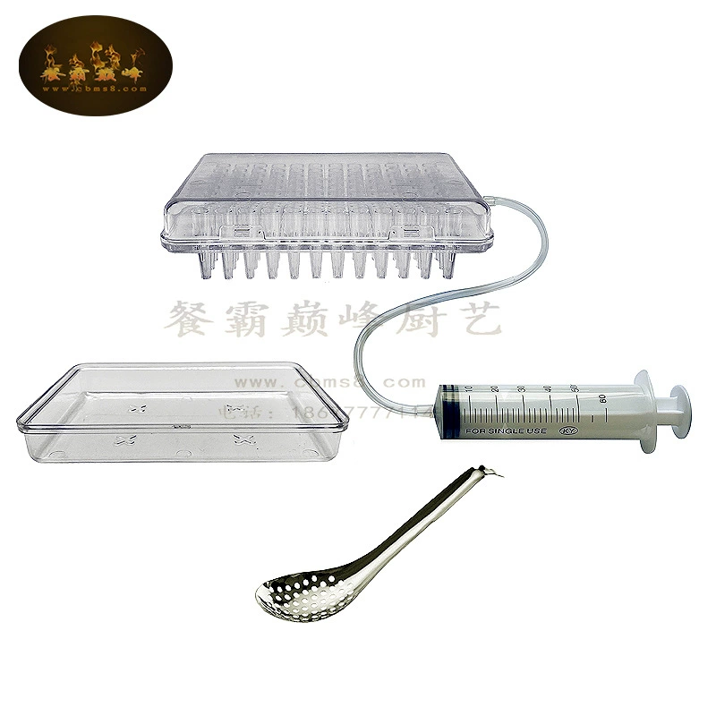 Molecular food tool Capsule cavine artistic conception plate tool cavine spoon caviar, caviar cavine sauce spoon spoon