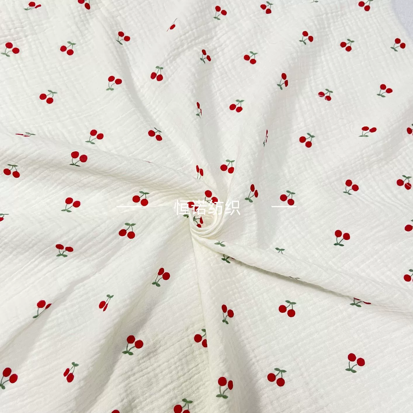 Children's Cotton Gauze Pajama Set, Cherry Cartoon Homewear (Unisex)