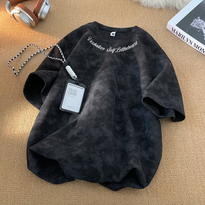 2026 American Classic Trendy Brand Summer Youth Couple Versatile Round Neck Loose Cool Half-Sleeve Casual T-Shirt 2026 American Classic Trendy Brand Summer Youth Couple Versatile Round Neck Loose Cool Half-Sleeve Casual T-Shirt