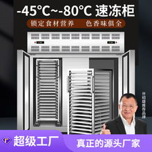 急冻水饺速冻机商用-40℃海鲜急冻柜超低温冰柜推车式包子 速冻柜