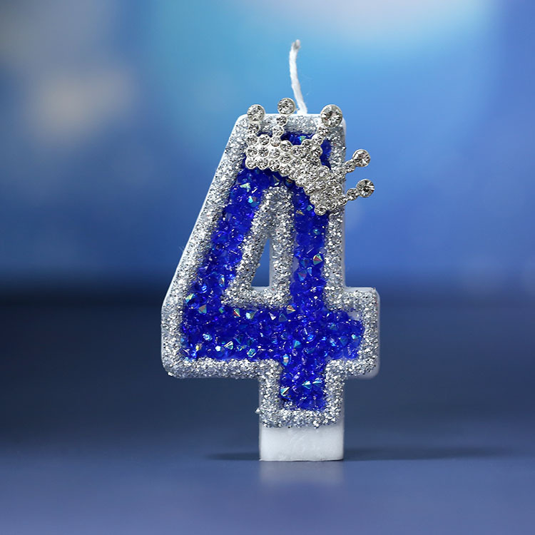 Venta al por mayor original nueva vela digital Sueño Azul estilo pastel de cumpleaños vela AliExpress Amazon Venta caliente