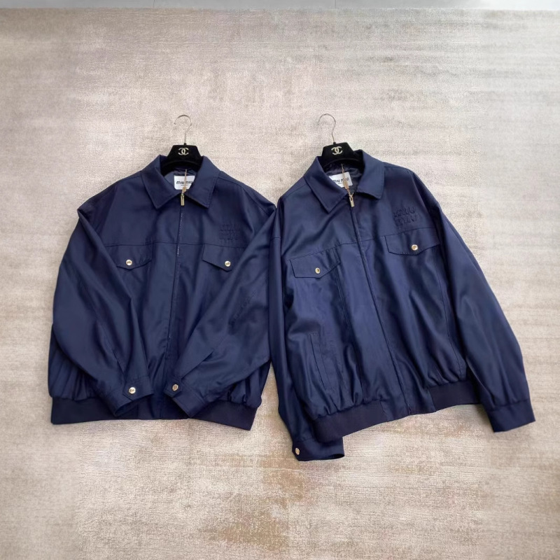 Correct Version 2024 Autumn and Winter New Miu Miu Miu Brand Three-Dimensional Letter Long-Sleeve Tb Cardigan Zipper Jacket Correct Version 2024 Autumn and Winter New Miu Miu Miu Brand Three-Dimensional Letter Long-Sleeve Tb Cardigan Zipper Jacket