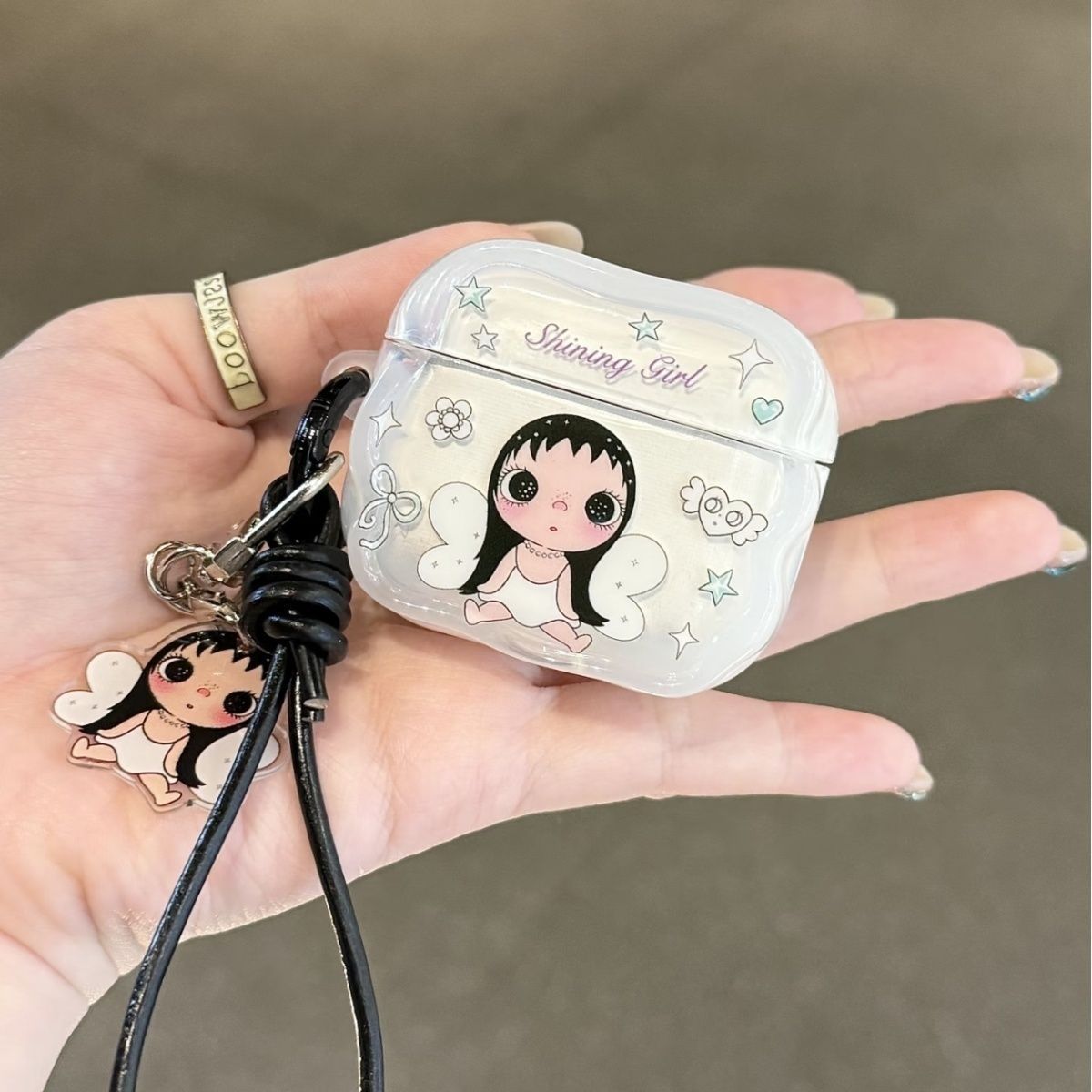 Ángel Xiaoyu es adecuado para airpodspro3 generación 2 funda Bluetooth Apple airpods4 generación funda auriculares