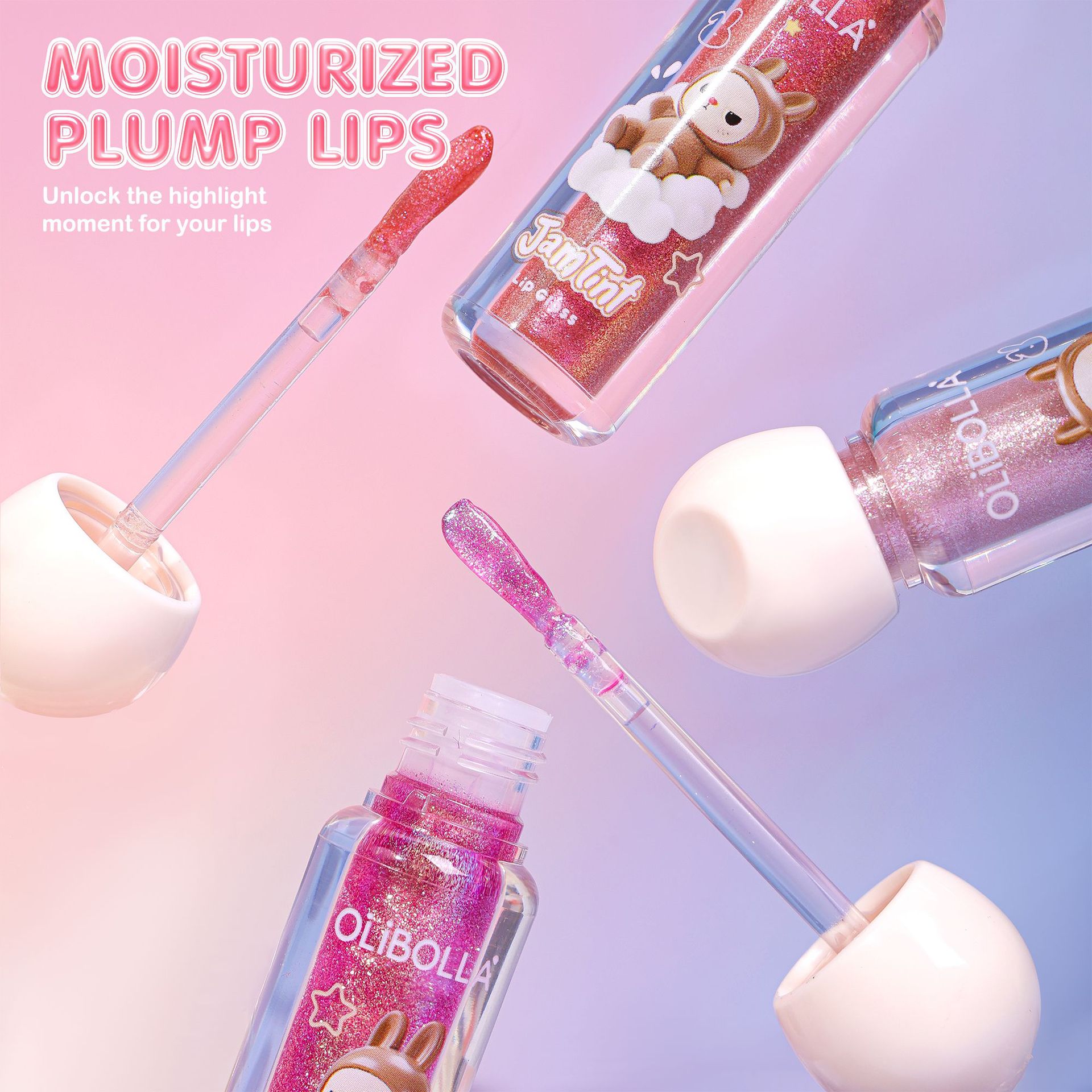 Esmalte labial brillante de lápido de lápido brillante de lápido brillante